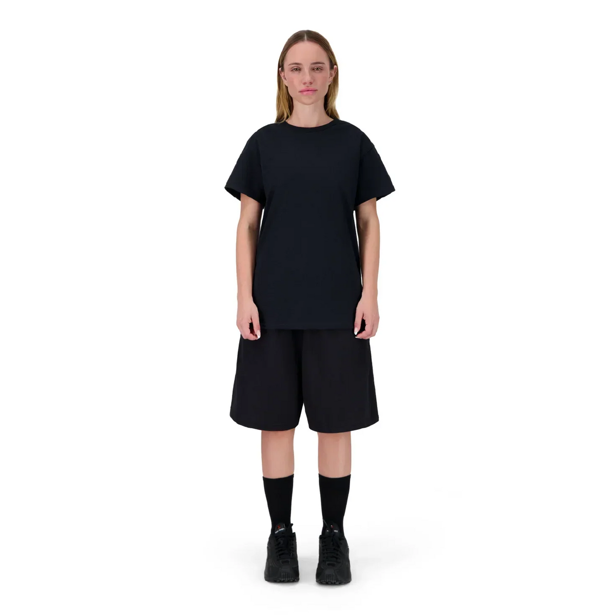 ENSEMBLE SHORT JOGGING NOIR + T-SHIRT