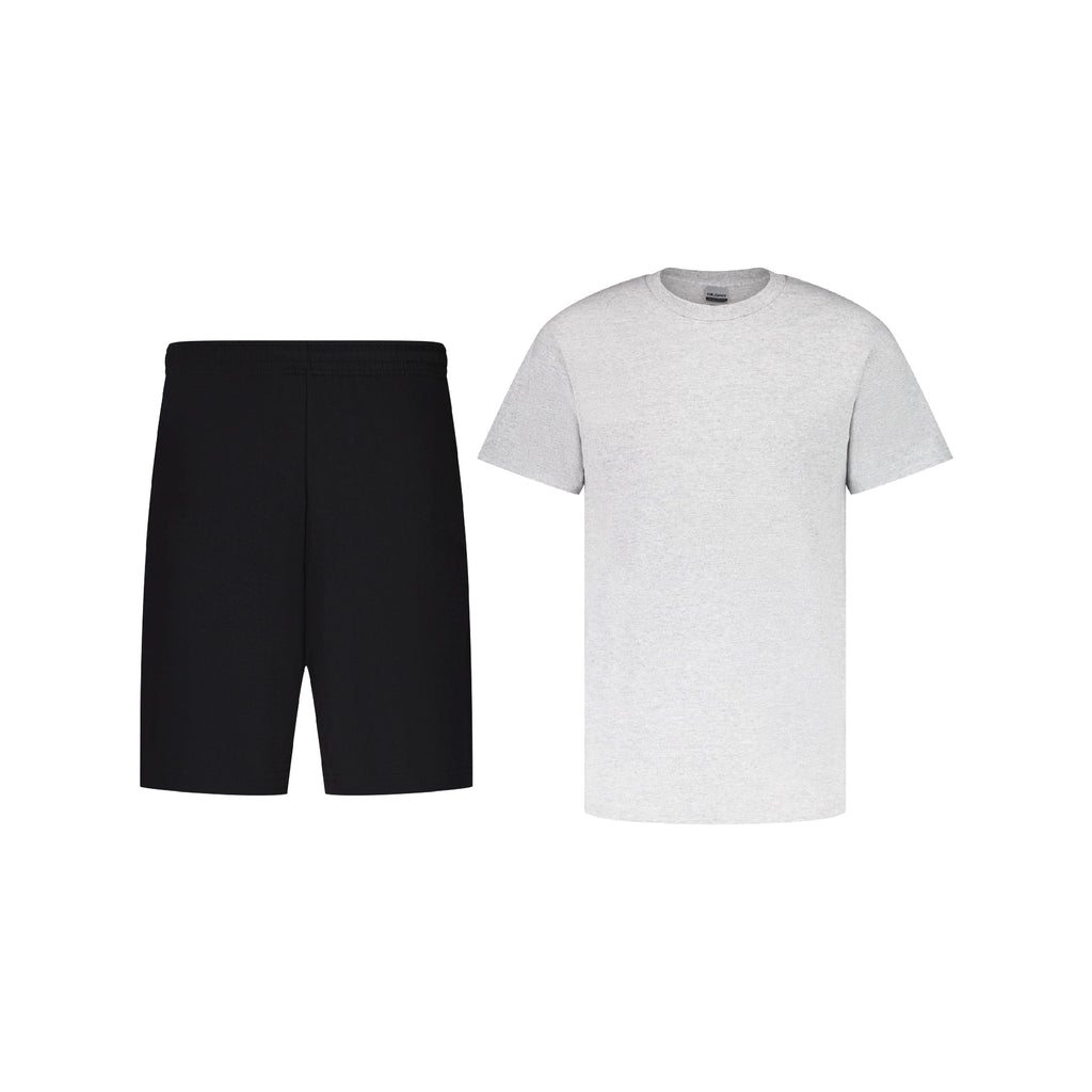 ENSEMBLE SHORT JOGGING NOIR + T-SHIRT