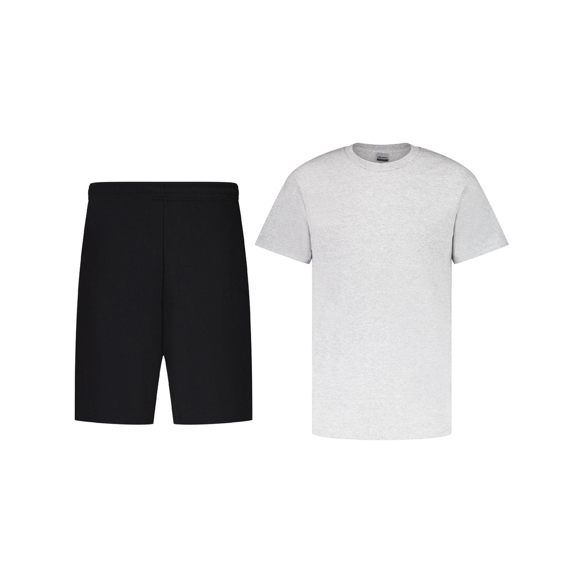 ENSEMBLE SHORT JOGGING NOIR + T-SHIRT