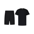 ENSEMBLE SHORT JOGGING NOIR + T-SHIRT