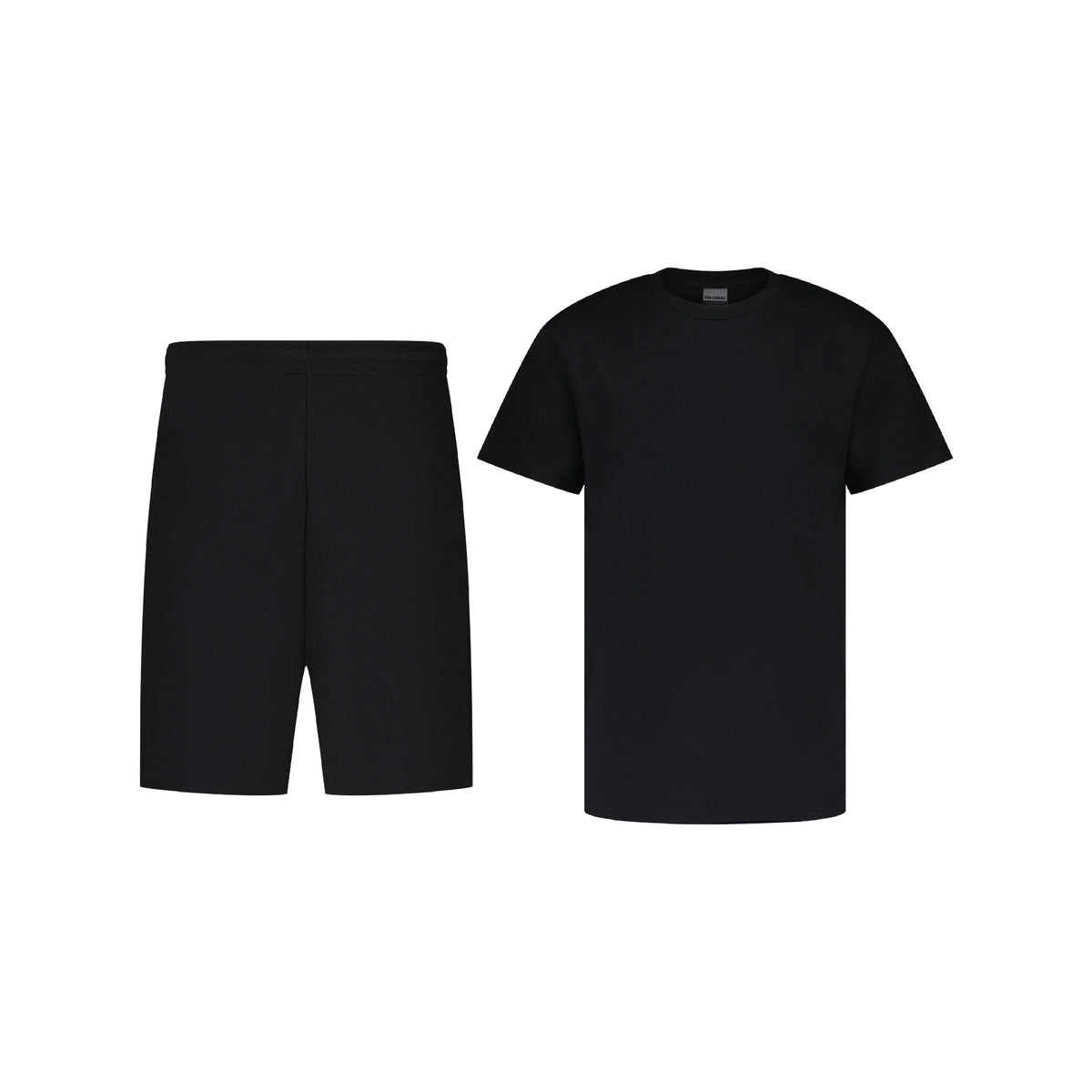 ENSEMBLE SHORT JOGGING NOIR + T-SHIRT