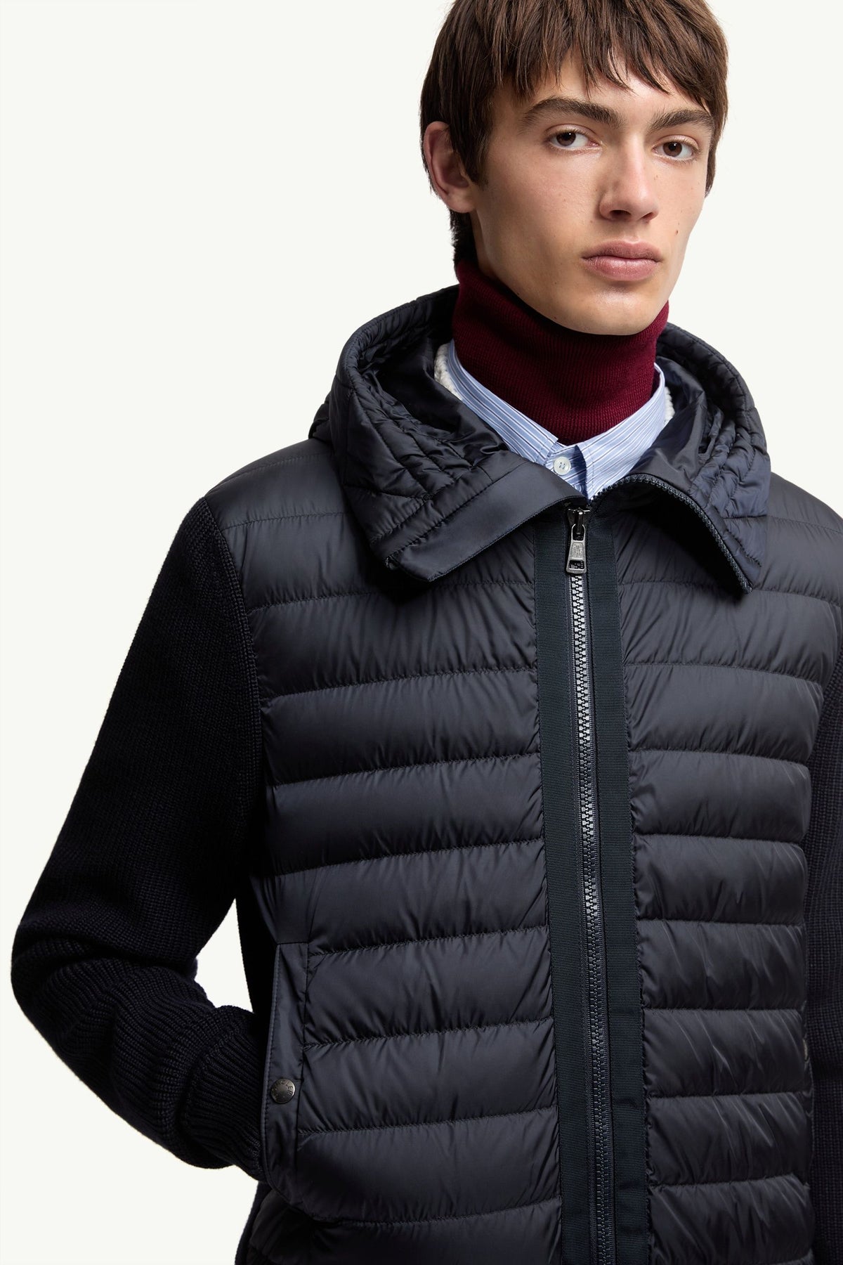 Cardigan zippé matelassé